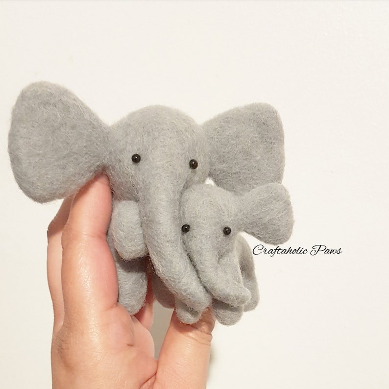 Elephant Needle Felting Video Tutorial With Kit Box/ Needle Etsy