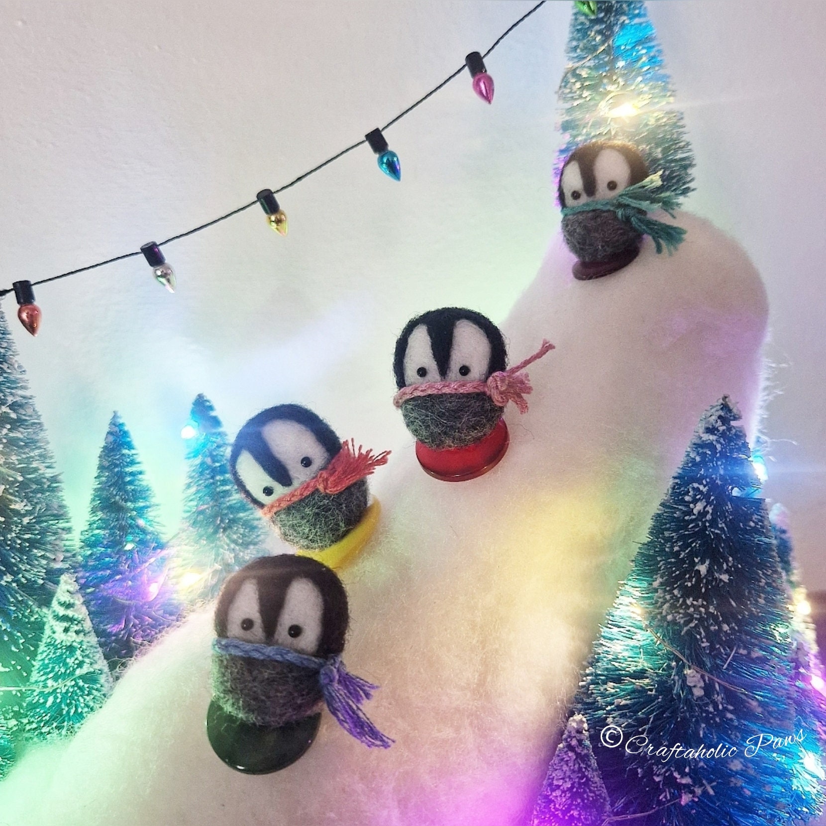 Décoration de Noël Extérieur Pingouin Lumineux sur Luge