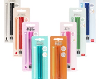 Legami replacement refills for Erasable Pen (blister of 3) | Refill for erasable gel pen | Erasable gel pen replacement refill