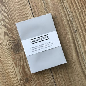 50 Stück - Briefumschläge hellgrau - Cloud Grey - 100 g /qm - DIN C6 oder DIN C7