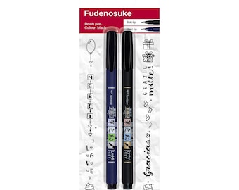 Tombow Fudenosuke Set | Brush Pen Brush Pen Calligraphy Pen Hand Lettering