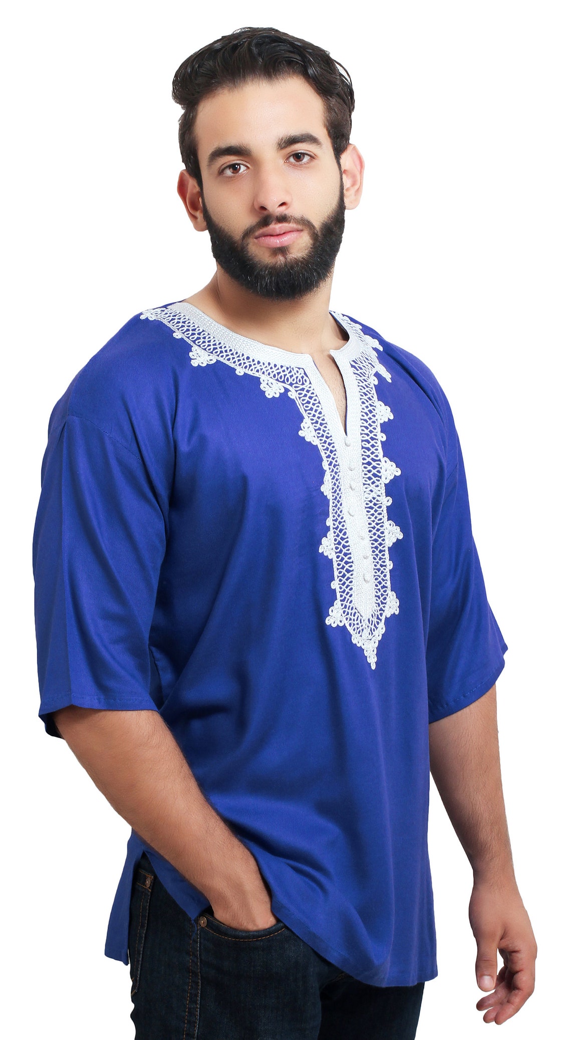 men's moroccan tunic shirts