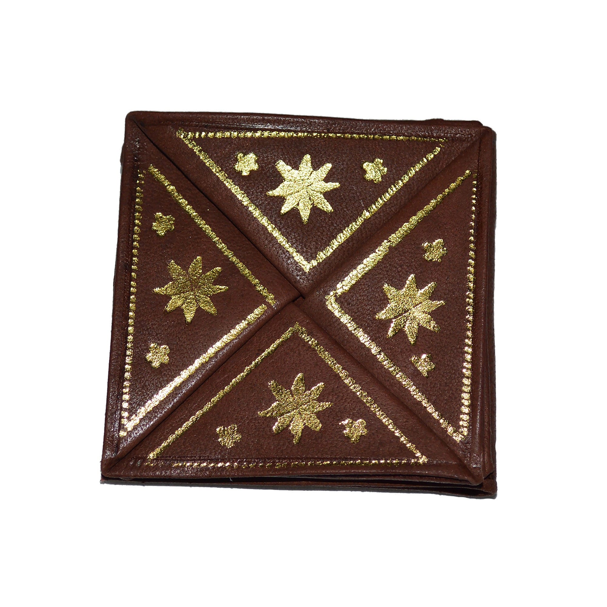 Coins Adorned Leather Bag - Gypsy - Brown | Gypsy Bag by Moroccan Corridor