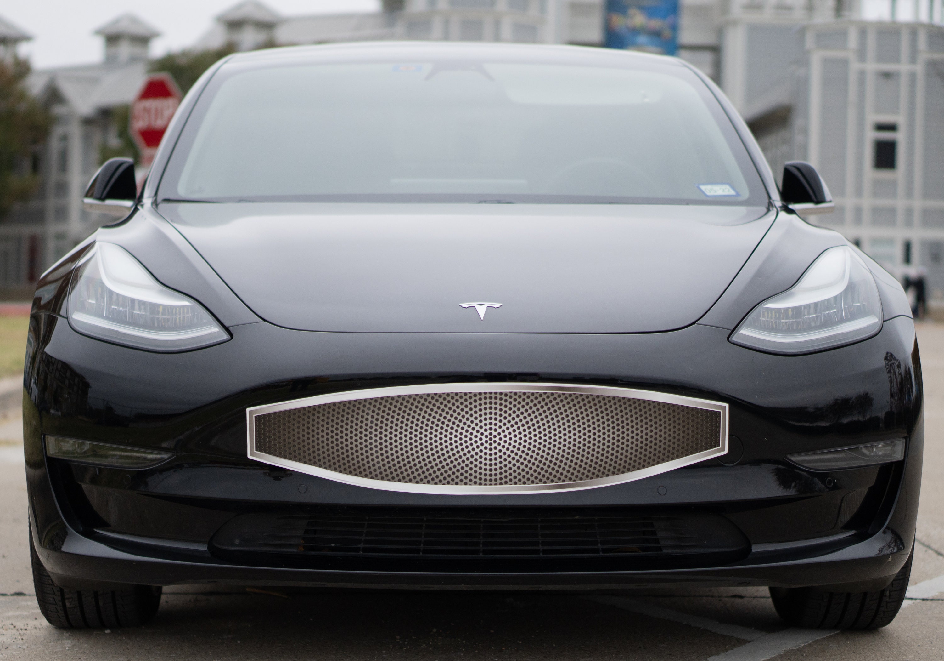 Vehicle Decal for the Tesla Model 3 or Model Y Car Front Bumper