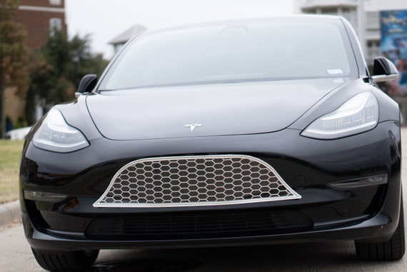 5 minute install! Mesh Grille Cover for Tesla Model 3 and Model Y