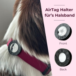 Airtag Hundehalsband Schutz Hülle Stouchi TPU Air Tag Halter Kompatibel mit  Apple Airtags 2021 Magnetisches Design mit Nägeln für Hunde Katzenhalsband  Haustier Weste Geschirre Halfter Kostüme : : Haustier