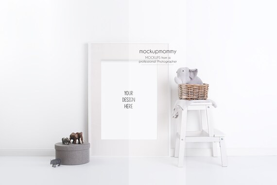 Mockup Kids Room White Wall Style Mockup Kids Room White Wall Style