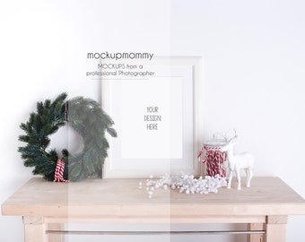 MockUp | white Christmas | white wall | style interior | pure | simple | digital Photography | backdrop