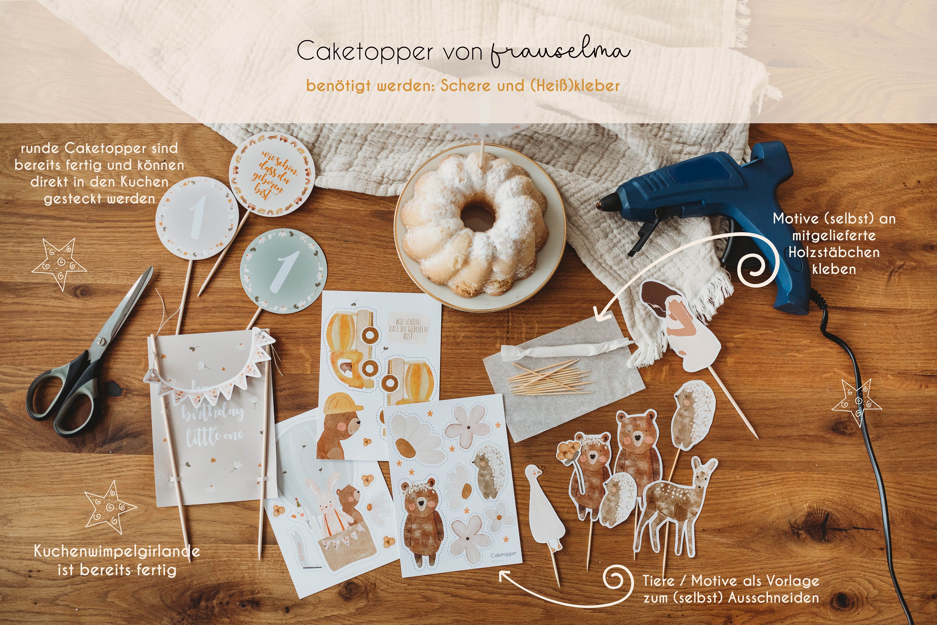 Silly Goose Geburtstagskuchen-Topper – 6-teilige Deko Mit Gänsen & Bällen Für 1. Geburtstag & Mottopartys