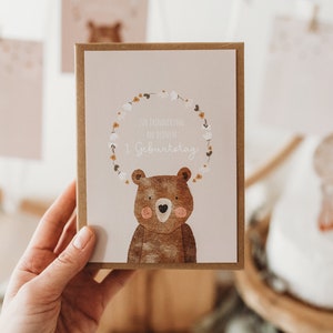 Geburtstag Gästebuch Geschenk Bär Gästekarten Instax Dekoration Boho Kindergeburtstag Bild 8