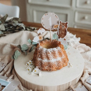 24 Stück Cupcake-Topper Für Den 1. Geburtstag – Glitzernd, Roségold, 7x10 Cm Für Babyparty & Kuchendekoration