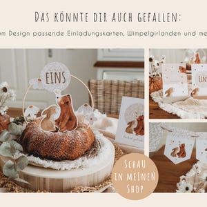 1. Geburtstag Einladung whatsApp Handy digital Bär Party Kindergeburtstag image 7