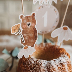 24 Stück Cupcake-Topper Für Den 1. Geburtstag – Glitzernd, Roségold, 7x10 Cm Für Babyparty & Kuchendekoration