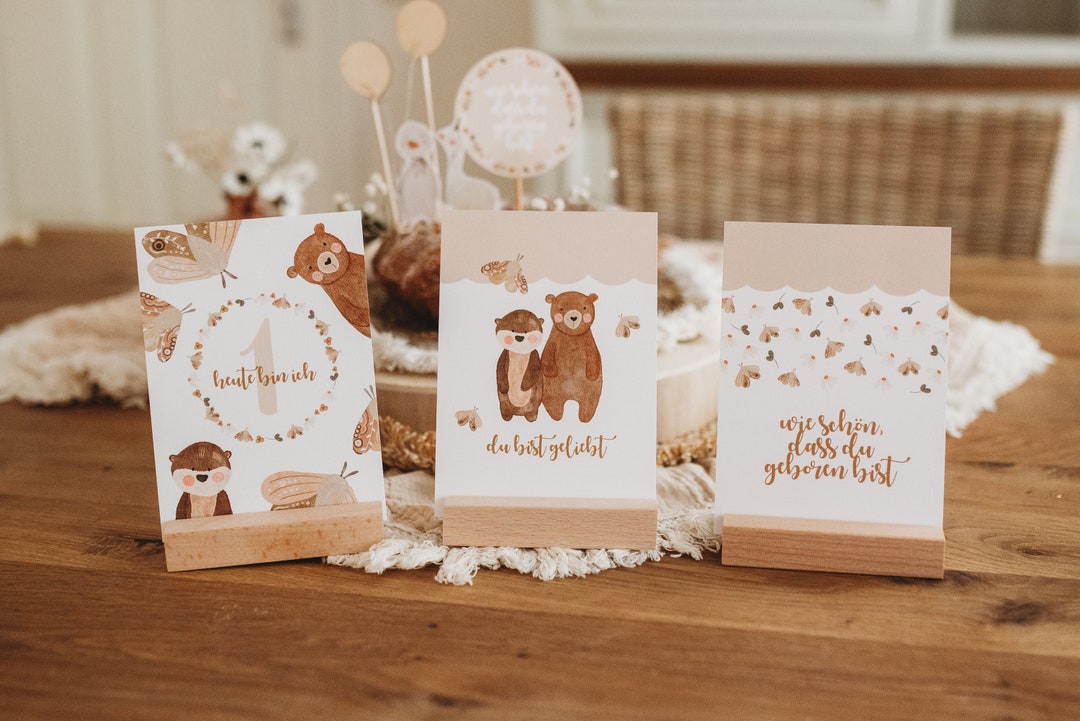 Boho-Bär Babyparty-Hintergrund – 210x150 Cm Vinyl, Mit Sternen & Luftballons