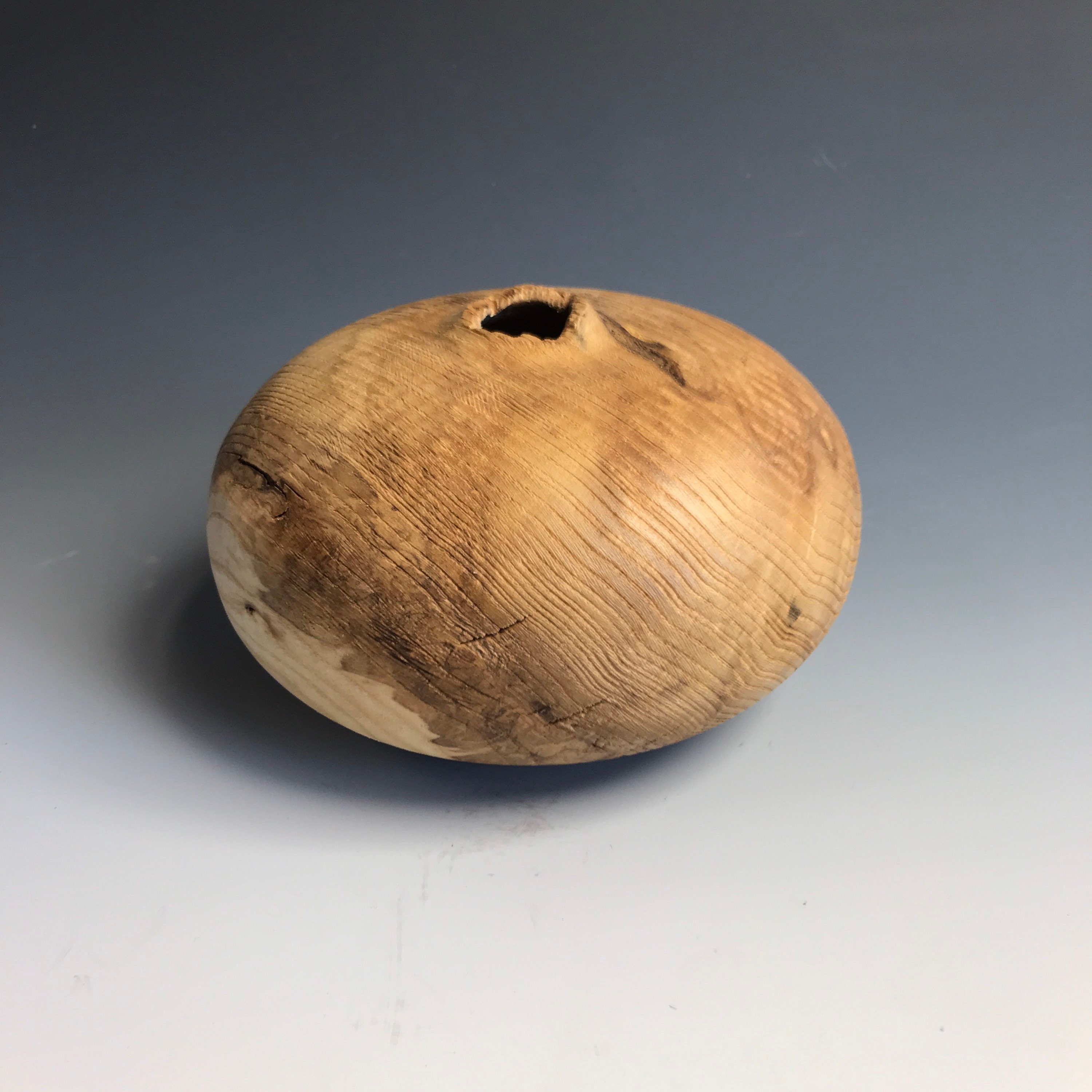 Vase Bois Décoratif - Forme Creuse Frêne Brossé