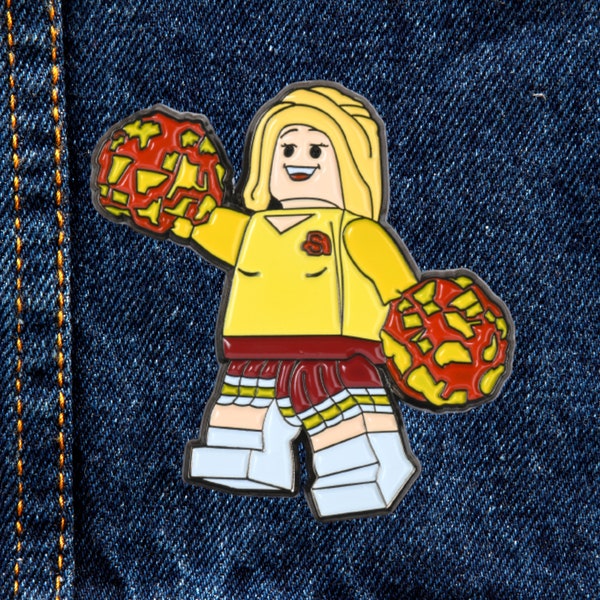 Mini Figure Cheerleader Buffy - Soft Enamel Lapel Pin, inspired by Buffy the Vampire Slayer