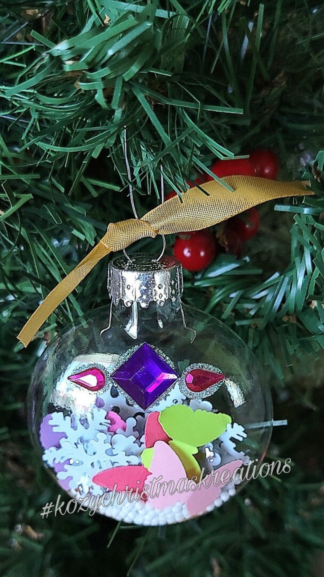 Rapunzel Butterfly Glass Disk Ornament 66MM - Etsy