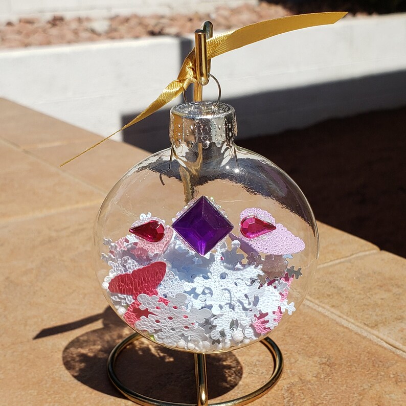 Rapunzel Butterfly Glass Disk Ornament 66MM - Etsy