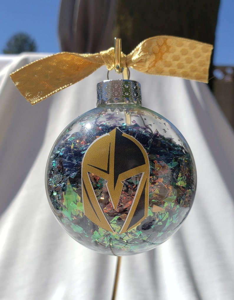 Vegas Golden Knights 60mm Glass Ball Ornament