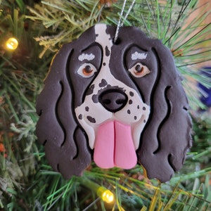 Cocker Spaniels - 4 colors - Clay Ornaments