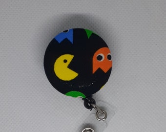 Handmade Pacman Badge Reel