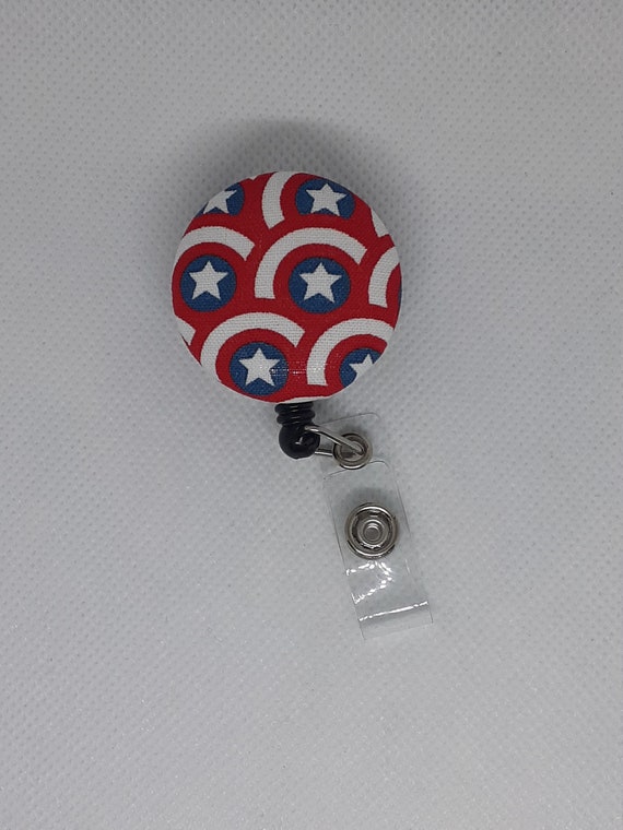 Handmade Captain America Badge Reel