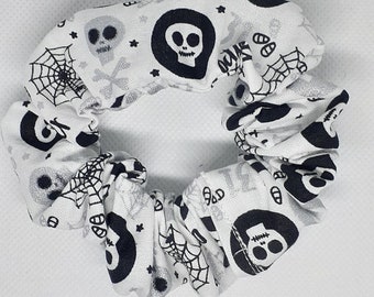 Handmade Skull Scrunchie