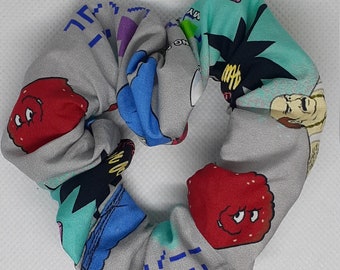 Handmade Aqua Teen Hunger Force Scrunchie