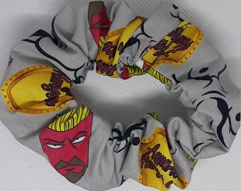 Handmade Aqua Teen Hunger Force Scrunchie