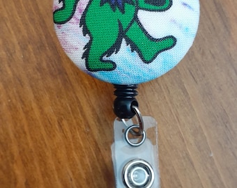 Handgemachte Grateful Dead Grüner Tanzbär Abzeichen Reel