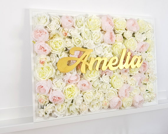 baby nursery flower wall