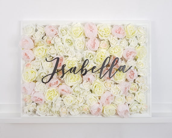 baby nursery flower wall