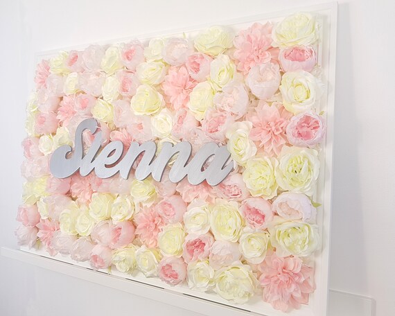 flower name wall art