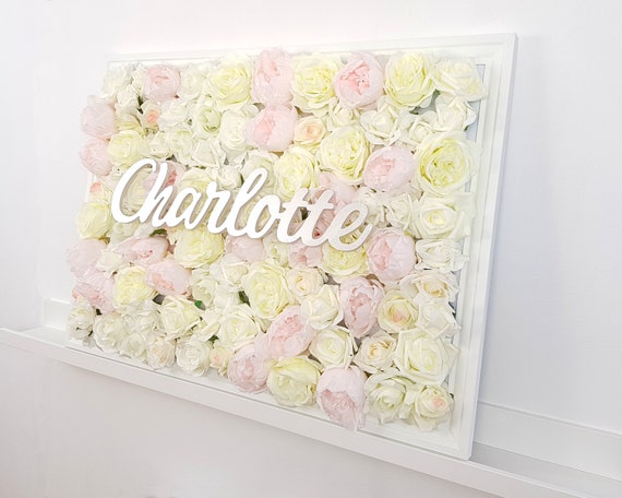 flower wall baby nursery