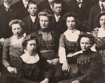 photo vintage portrait de famille, TÉLÉCHARGEMENT NUMÉRIQUE, 1800s Époque victorienne BW Photographie, Scrapbooking, Artisanat vintage, Collages, Junk Journals