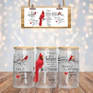 Premium UV DTF Becher Aufkleber Aufkleber für Handwäsche Nur Libbey Cup Cardinals Love