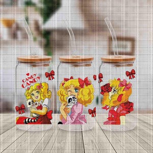 Premium UV DTF Becher Aufkleber Aufkleber für Handwäsche Nur Libbey Cup Candy