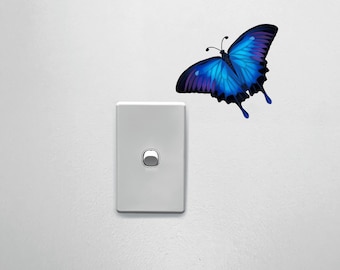 Ulysses Butterfly Decal: Fabric Textured Vinyl Sticker