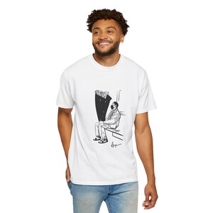 Waiting Sketch | Unisex Garment-Dyed T-shirt