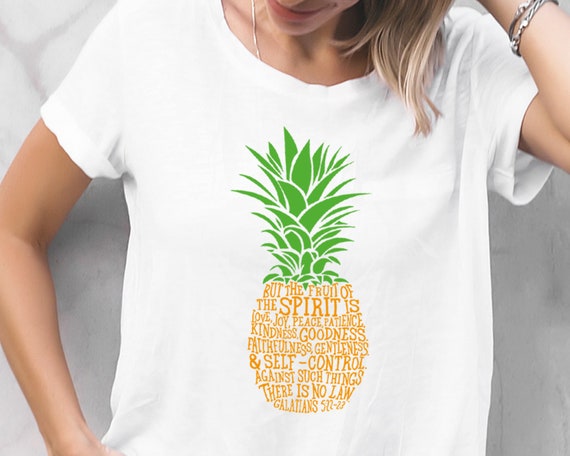 Fruit Of The Spirit Pineapple Svg Fruit Of The Spirit Word Etsy