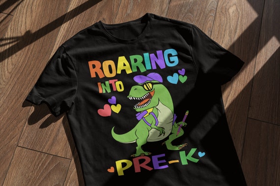 Roaring Pre-K Dinosaur T Rex Back To School Shirt Boys Roaring Pre-K Dinosaur T Rex Back To School Shirt Boys