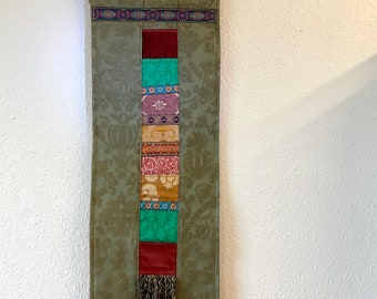 Wall Art, Handmade Wall Hanging, Patchwork