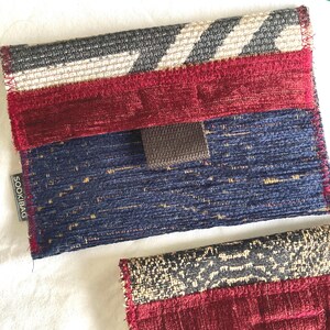 Handmade Patchwork Fold Over Pouch – Multi-Use Wallet, Purse, Gift Bag