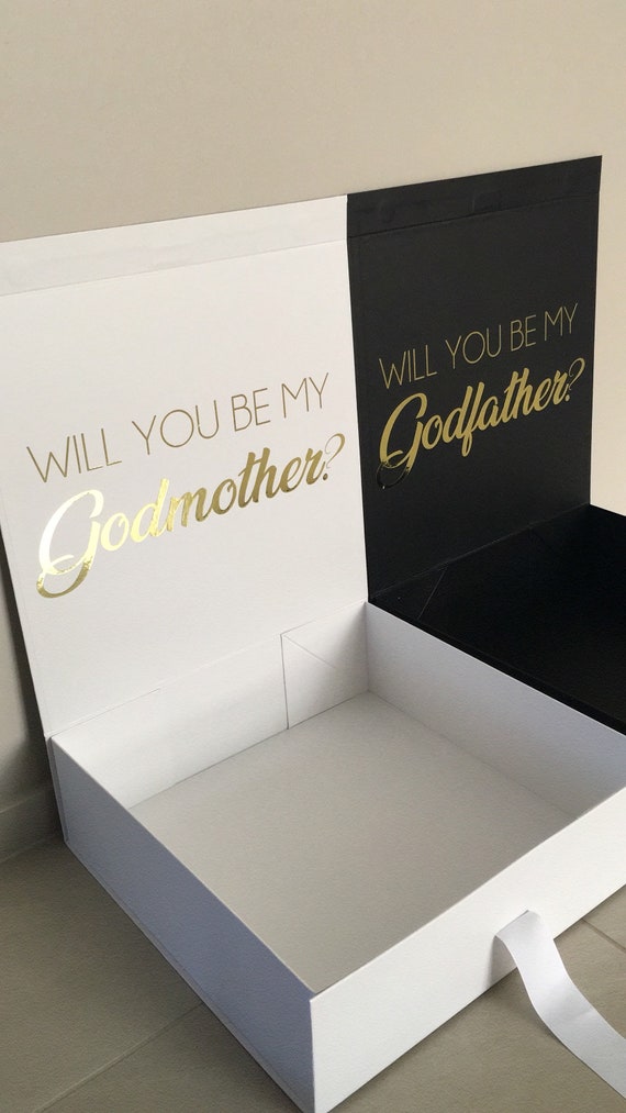 Large Personalised Keepsake Box - Godparents Proposal, godmother, godfather, baptism, christening, proposals, keepsakes, keepsake gifts