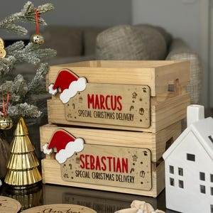 DIY Christmas Crate | Plaque ONLY | Delivery Crate | Christmas