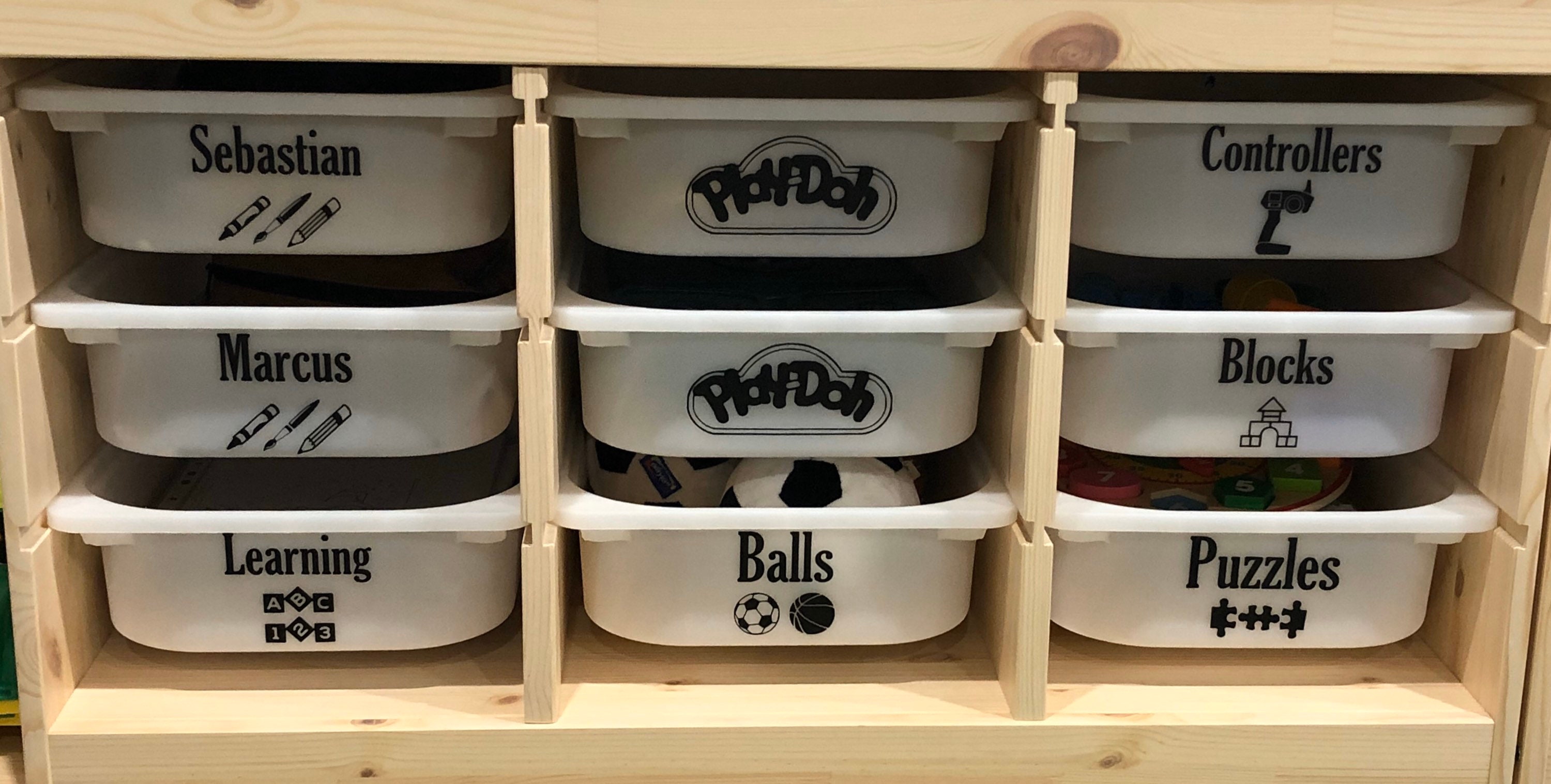 DECALS ONLY Toy Storage Labels IKEA Toy Box Labels Etsy Australia