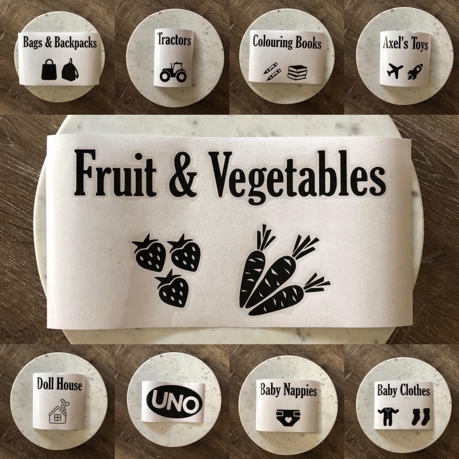 DECALS ONLY Toy Storage Labels IKEA Toy Box Labels Etsy