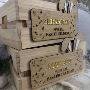DIY Easter Crate | Plaque ONLY | Delivery Crate | Christmas