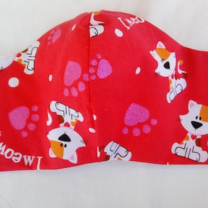 Face Masks with Filter Pocket, Wire Nose Piece and Elastic Ear Loops. Cotton, Washable, Double Layers.  Made and Ready to Ship from USA.