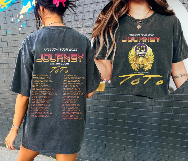 Buy Journey 2023 Freedom Tour Shirt 2023 Journey Tour Journey Online in ...